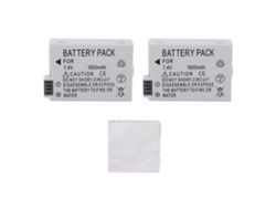 2 Baterías Lp-e8 De 7,4 V Y 1900 Mah Para Cámaras T3i, T2i, T4i, T5i, 600d, 550d, 650d, 700d, Kiss, X5, X4 Y X6