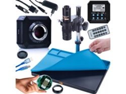 Microscopio digital Earth Pro Mcep-0.5x de alta resolución | Cámara Orion Pro Kmop HDMI-USB | Alfombrilla de silicona de 380 x 260 mm