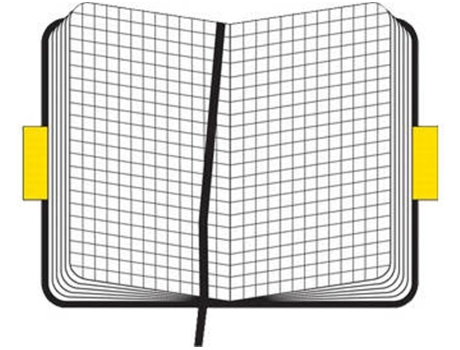 Bloc de Notas MOLESKINE MM712 (Negro - Cuadriculado - 14x9cm)