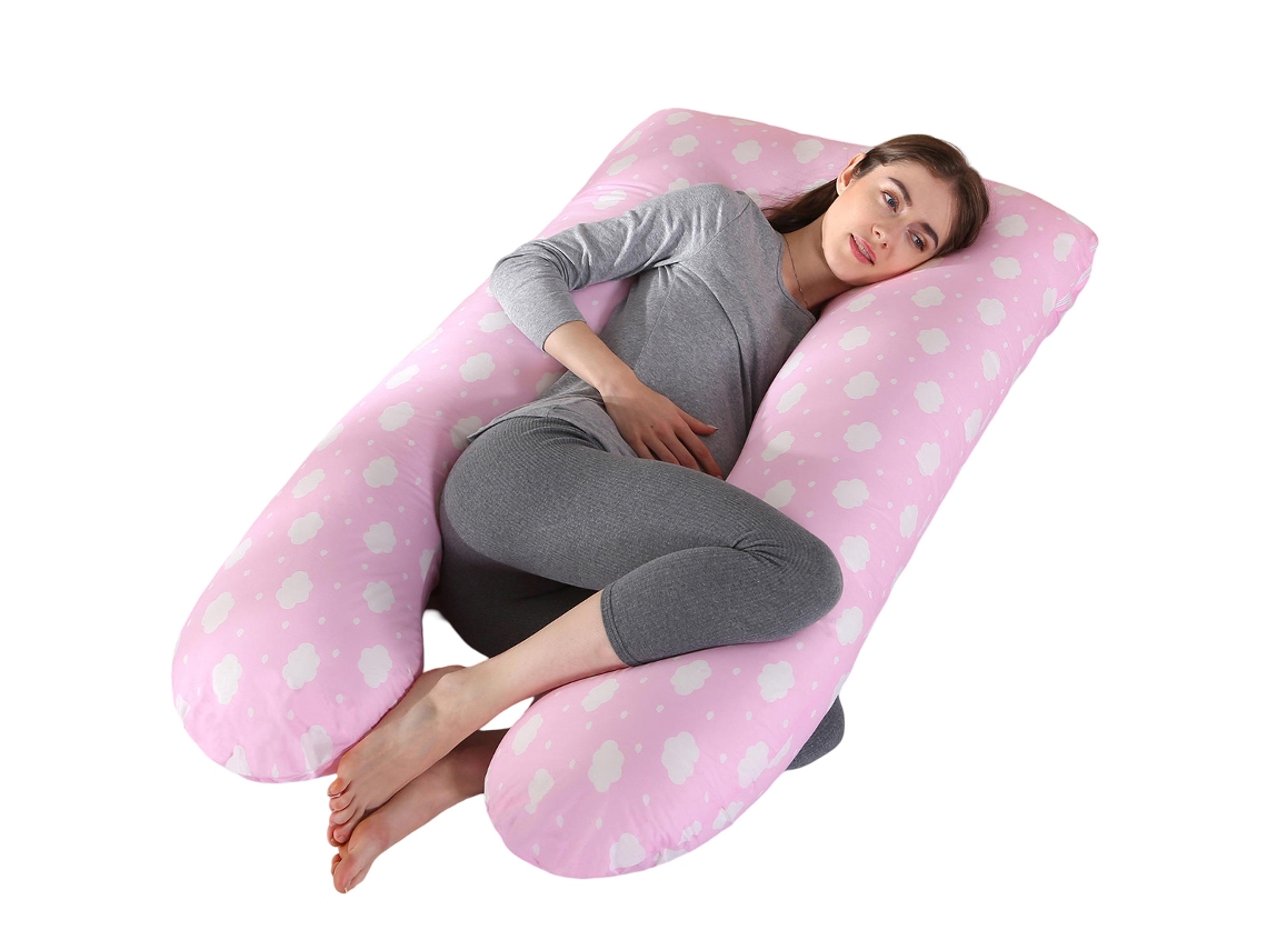 Almohada Para Embarazadas, Almohada En U Desmontable Y Lavable, Gran Cojín De Espalda