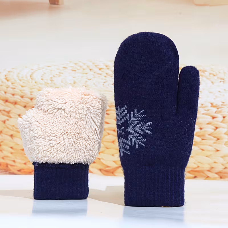 Guantes de invierno unisex con forro polar y aislamiento grueso: elegantes y resistentes al frío para proteger las manos en exteriores - Stelasplen