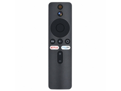 Control Remoto De Voz Para Tv Xiaomi Box Modelo C Teclas Blancas Diseño Simple Y Elegante