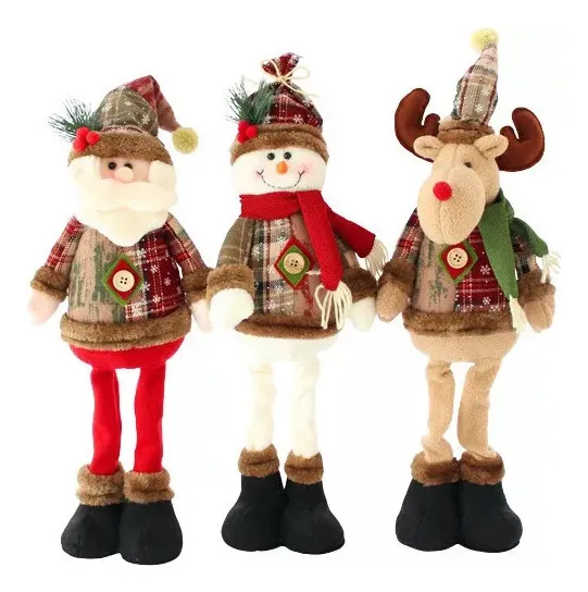 Nuevos 3 adornos navideños, Papá Noel, alce, vayotoy