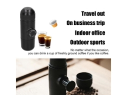 Mini cafetera portátil - HB008 - Negra - Espresso (cápsulas) - Compatible con Nespresso S/MARCA