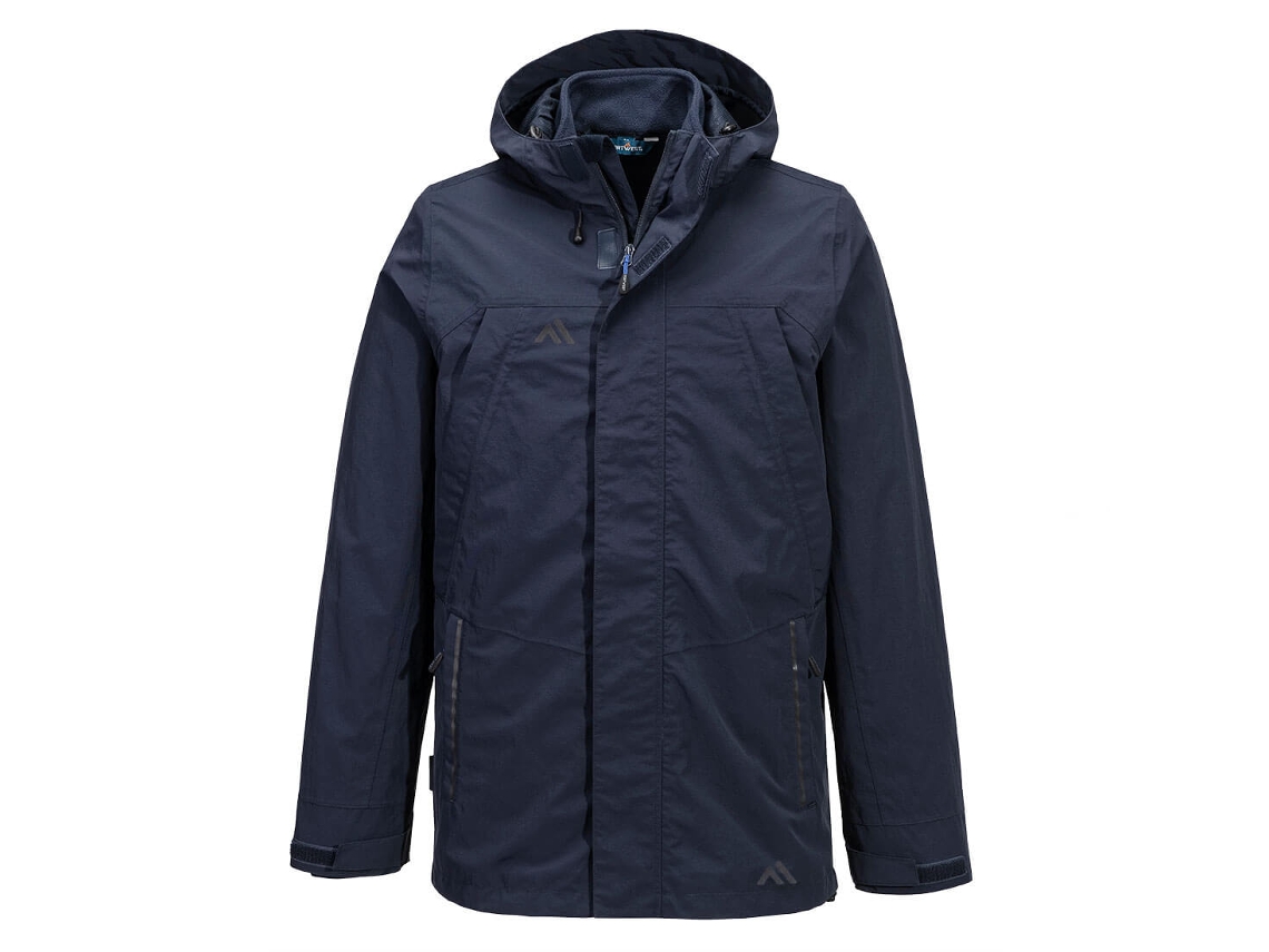 Chaqueta impermeable 3 en 1 Portwest Kx3 / Negra / M