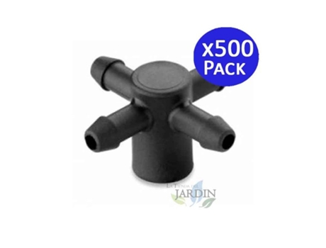 Adaptador En Cruz 4 Salidas 3Mm Para Goteros Idrop SUINGA