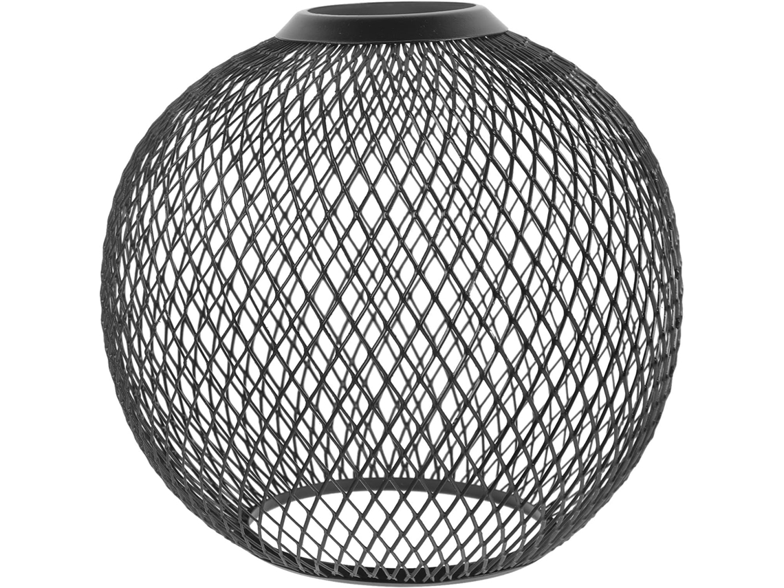 Lámpara De Té, De Metal, Para Restaurante, Pantalla De Lámpara Moderna Hueca De Metal De 140 Mm En Hierro Negro.