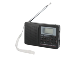 Am Fm Sw Radio Función De Memoria Teclas Con Retroiluminación De Baja Pérdida Radio Digital Portátil De Banda Completa Con Reloj Despertador
