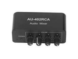 Selector/divisor De Audio Estéreo Bidireccional Rca De 4 Entradas Y 2 Salidas