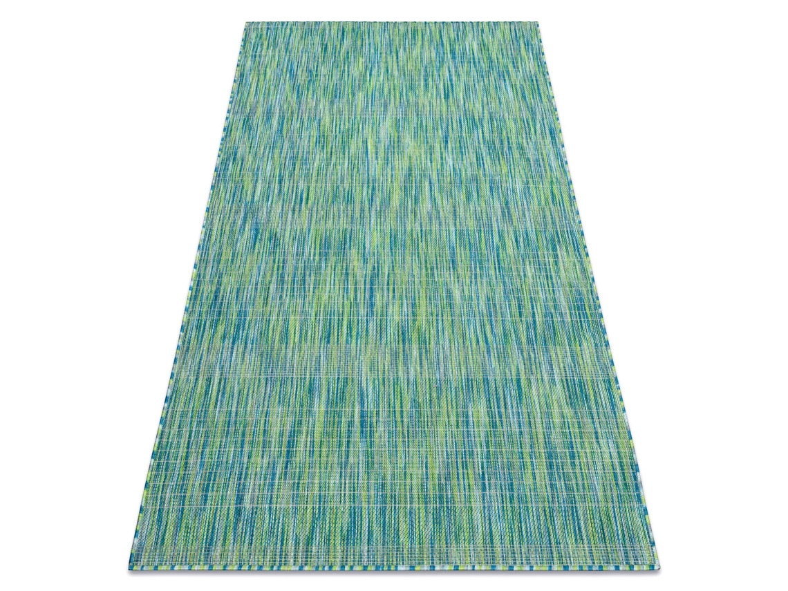 Moderno Fisy Alfombra Sisal 20777 Rayas, Mezcla Azul (120 x 170 cm)