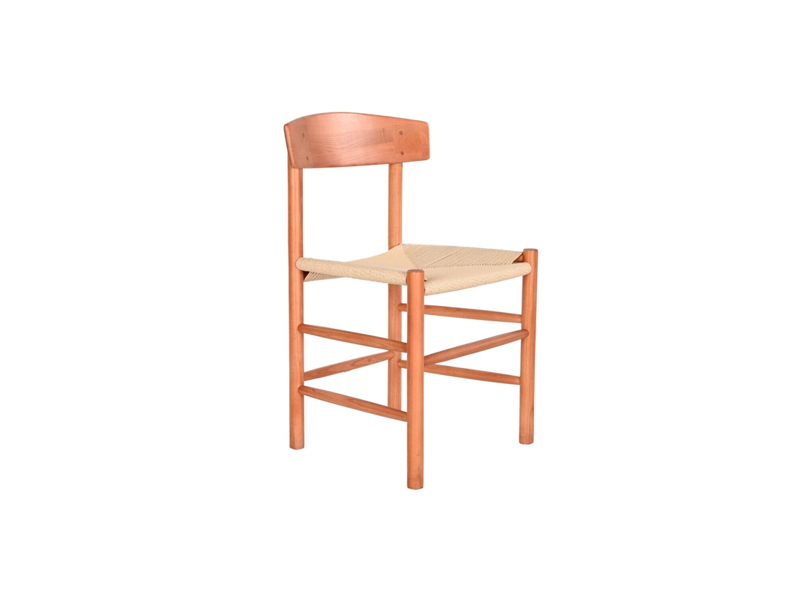 Silla Olmo Fibra Marron 48x40x76cm
