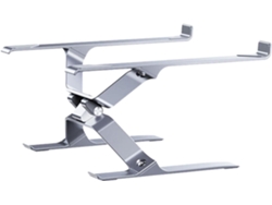 Soporte De Aluminio Para Portátil Con Altura Ajustable Y Rejillas De Ventilación.