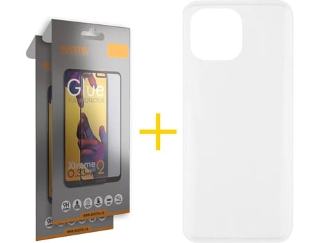 Kit Funda + 2 Protectores de Pantalla Apple iPhone 13 Pro Max ACCETEL Liso Transparente