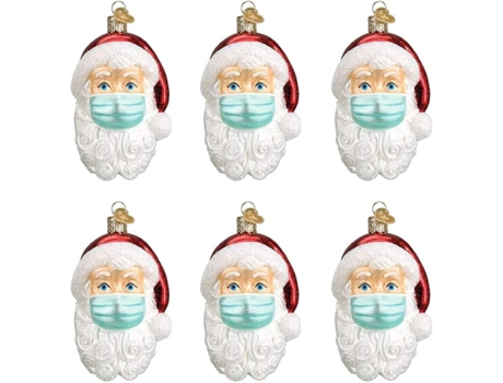Colgante Papá Noel con máscara, adornos para árboles de Navidad Colgante, regalos de Navidad