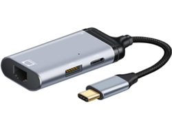 Adaptador Usb-c A Vga Duradero, De Aluminio, Compatible Con Televisores De Hasta 4k.