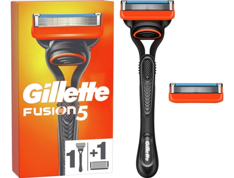 Máquina de Afeitar GILLETTE Fusion5 com 2 Recargas de Lâminas