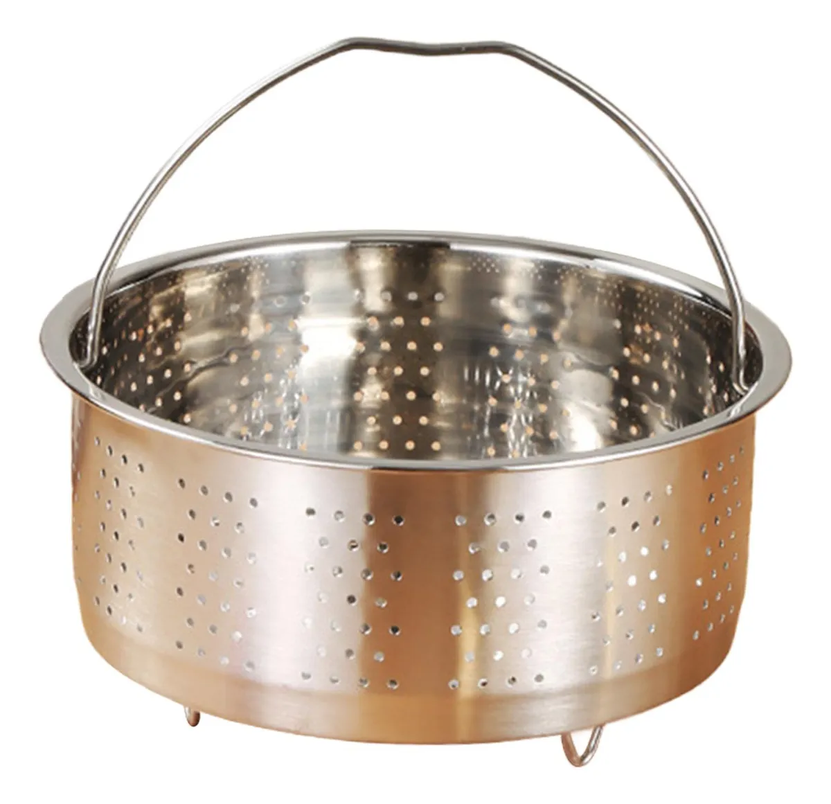 Cesta de acero inoxidable para olla arrocera eléctrica, 17,5 x 9,5 cm