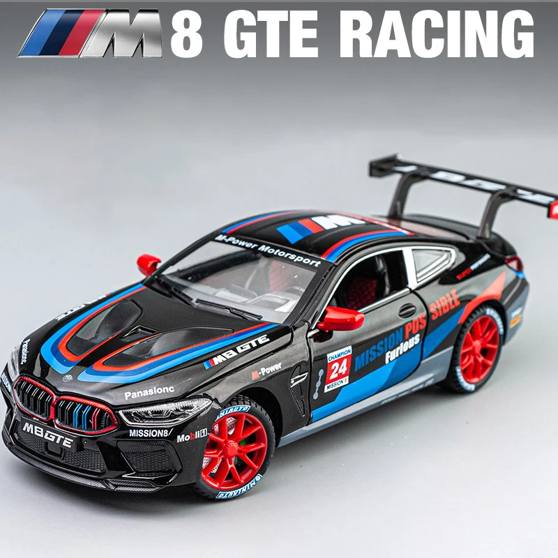 Miniatura De Carro Esportivo Em Escala 1:24, Feita De Liga Metálica Fundida.