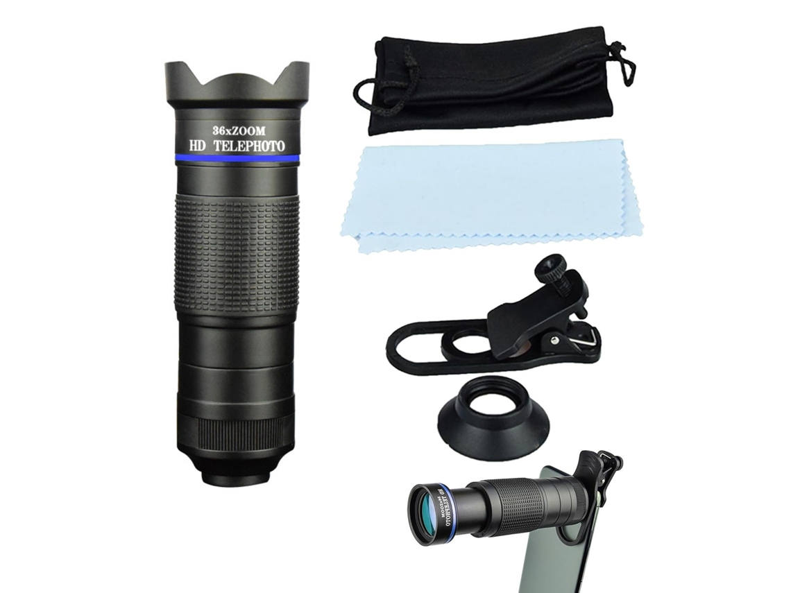 Monocular Para Teléfono | Telescopio Monocular Multifuncional De Alta Potencia Con Resolución 4k (negro)