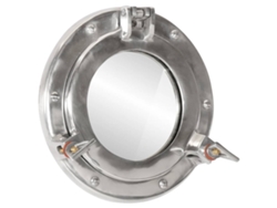 Espejo de ojo de buey de pared aluminio y vidrio VIDAXL (23 x 23 cm)
