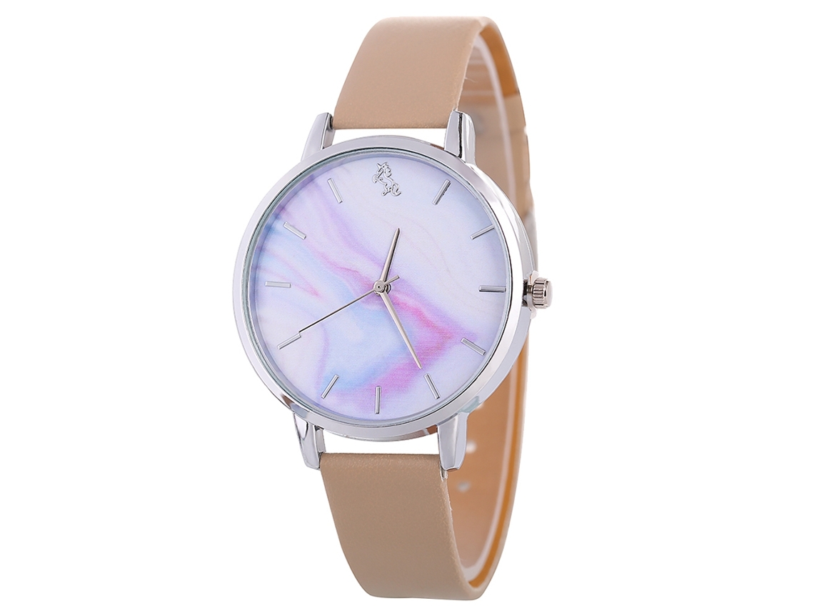 Reloj De Pulsera Sencillo Y Elegante Para Mujer Con Esfera De Cuarzo Y Correa De Piel Sintética Negra.