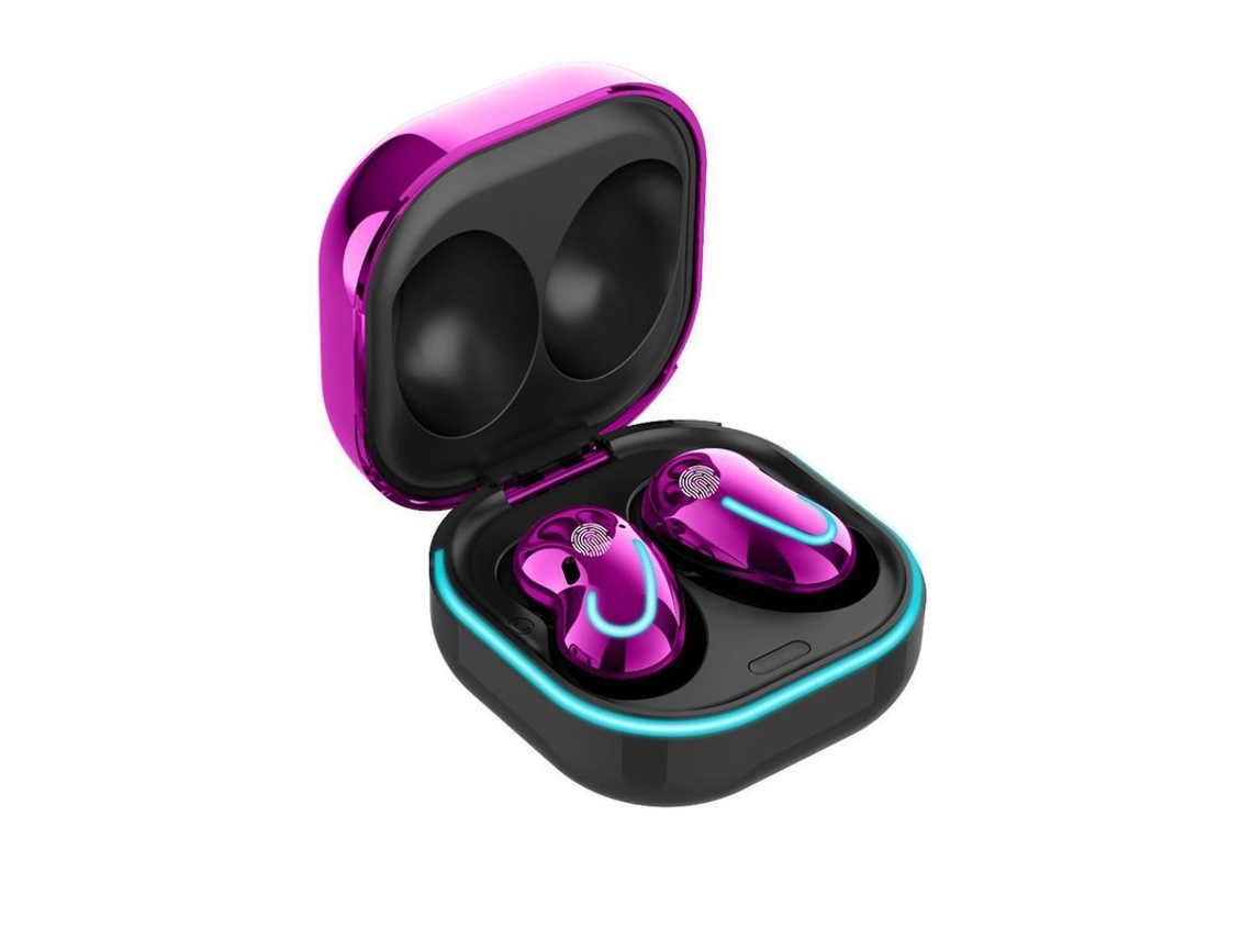 YEMAESRE Auriculares Bluetooth Impermeables Púrpura