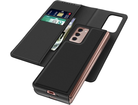 Carcasa Samsung Galaxy Z Fold 2 AVIZAR FOLIO-SPLIT-CB-ZF2 Libro Negro