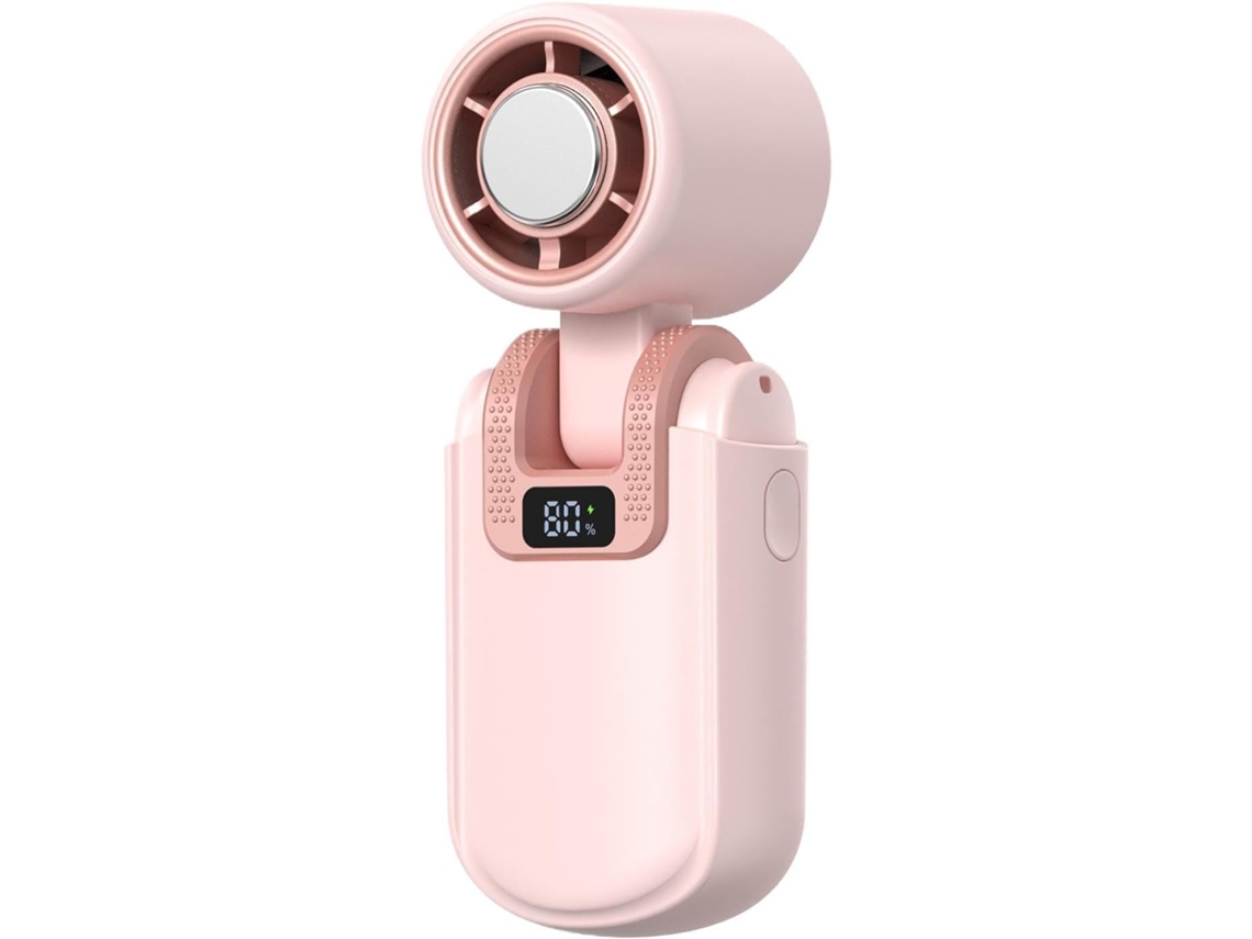 Mini Ventilador De Mano Con 5 Velocidades, Pantalla Silenciosa Para Interiores Y