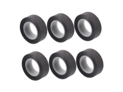6 Rollos De Cinta Washi Con Purpurina, Negra,