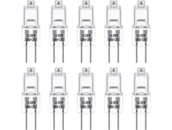 Bombillas halógenas Rebe G4, 12V 20W, blanco cálido 3000K, 350lm, ajustables, bajo voltaje, cápsula transparente, paquete de 10