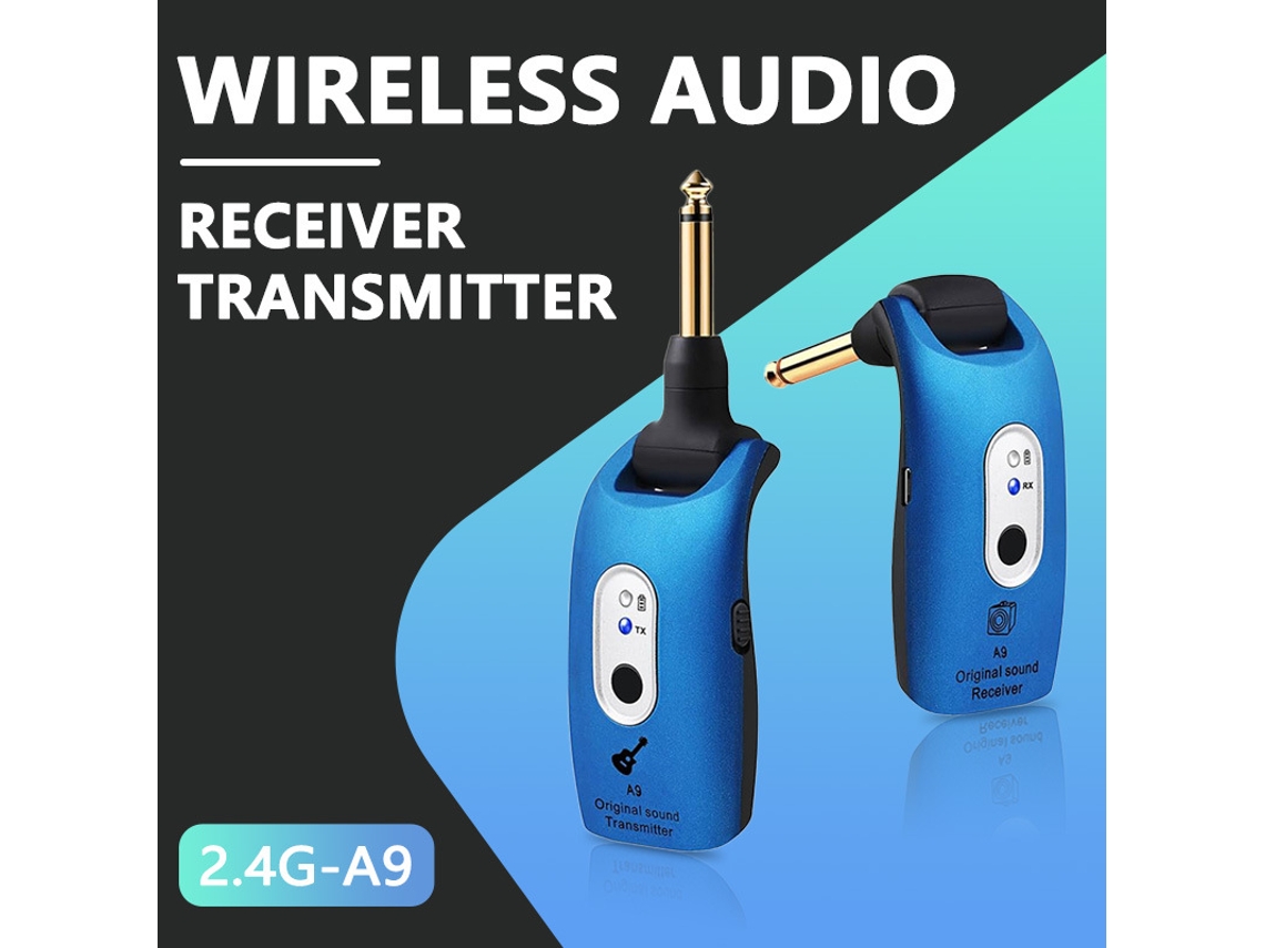 Receptor Inalámbrico Sistema Duradero Guitarra Adaptador Audio Alta Frecuencia Instrumentos Musicales Guitarristas