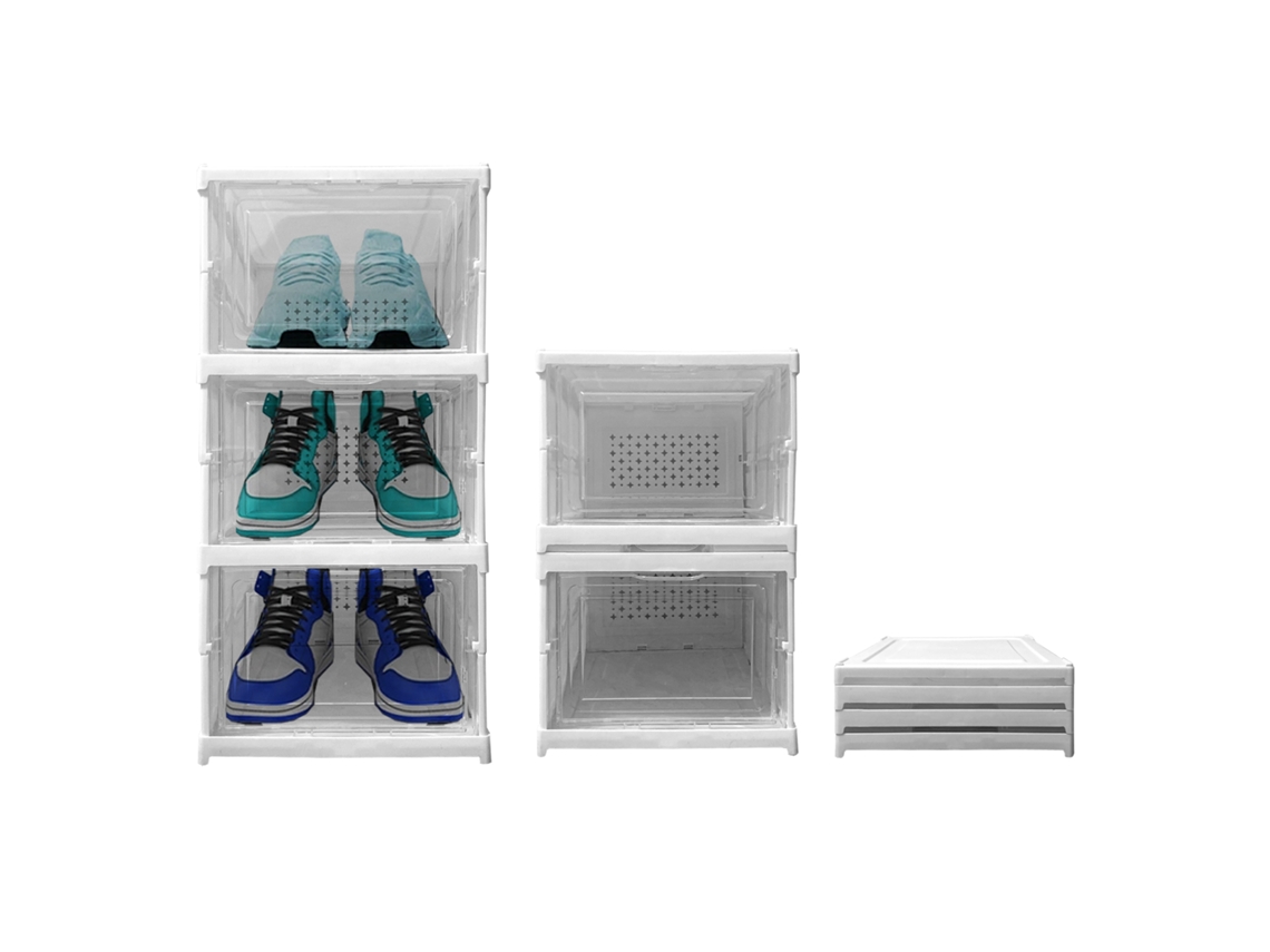 Zapatero plegable de 3 niveles NYANA Home 54x25x35 cm - Caja para zapatos - Organizador de zapatos
