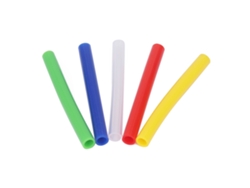 5pcs Tubo De Mordedor De Silicone Para Bebê Livre De Bpa Congelável Fervível