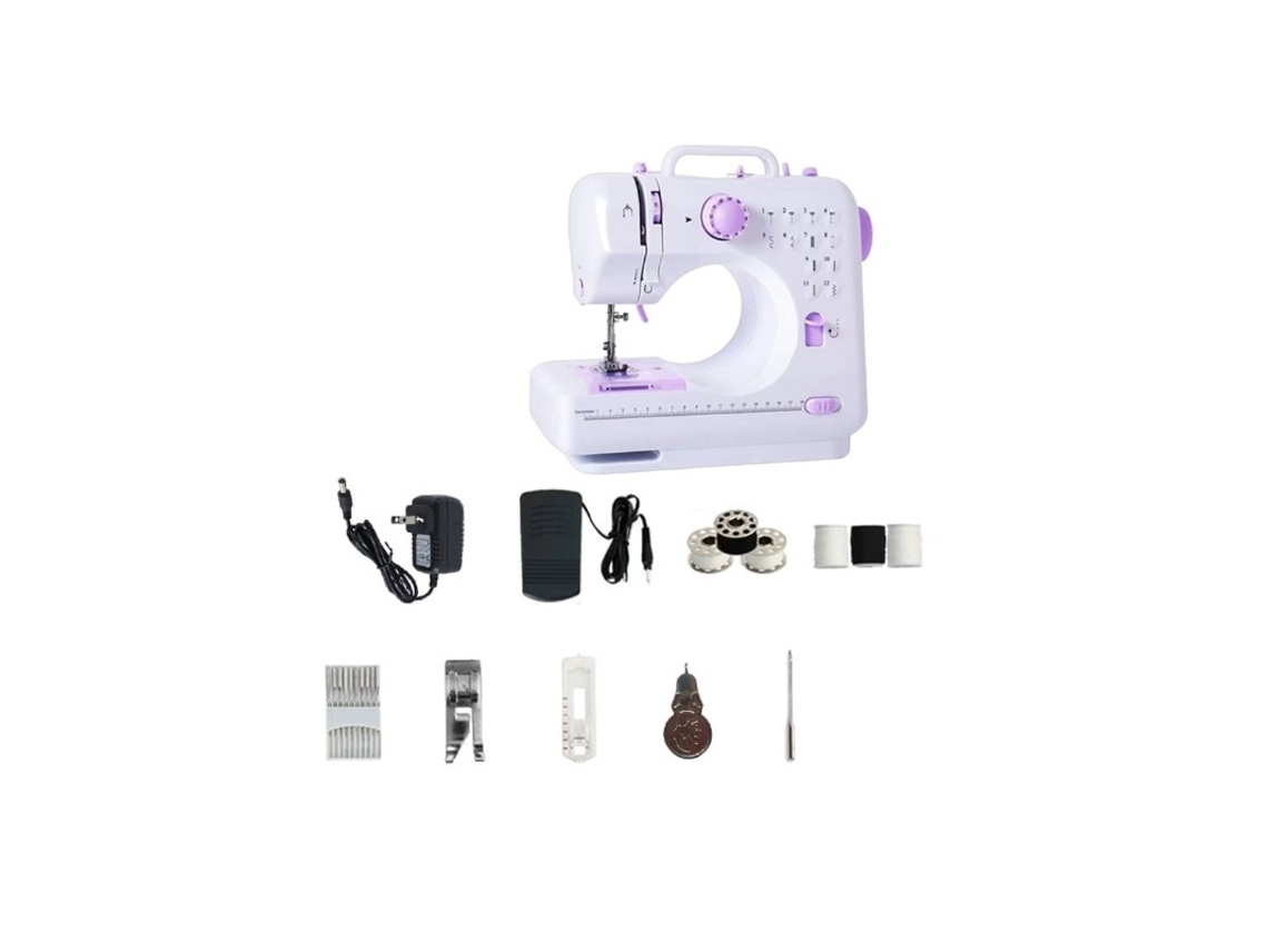 Máquina de coser doméstica Kit de máquina de coser 12 puntadas incorporadas Doble velocidad Gertiz