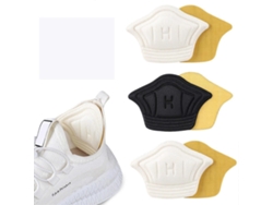 Omni-2pcs Plantillas De Talón Autoadhesivas Para Aliviar Dolor, Protector Anti-desgaste Espesor Para Tacones Altos Estilo Grueso Negro
