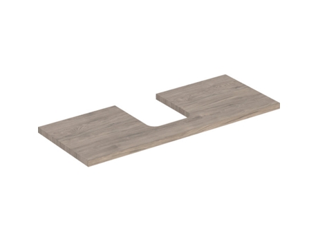 Placa de lavabo GEBERIT ONE recortable en el centro para lavabo de encimera en forma de cuenco 120x3x47cm 505.275.00.