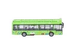 Autobús De Aleación Con Función De Retorno De Alta Simulación, Juguete Verde Para Niños.
