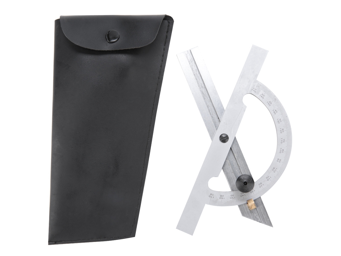 Regla Transportadora Ajustable De Acero Al Carbono De 100x150 Mm Para Medición De Ángulos.