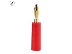 Yncm2026-10pcs Conector Banana De Cobre Chapado En Oro 4mm Para Altavoces Audio Sin Soldadura