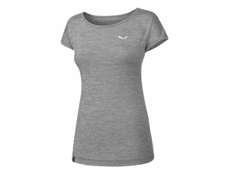 Camiseta de Mujer SALEWA Puez Melange Dryton Gris (32)