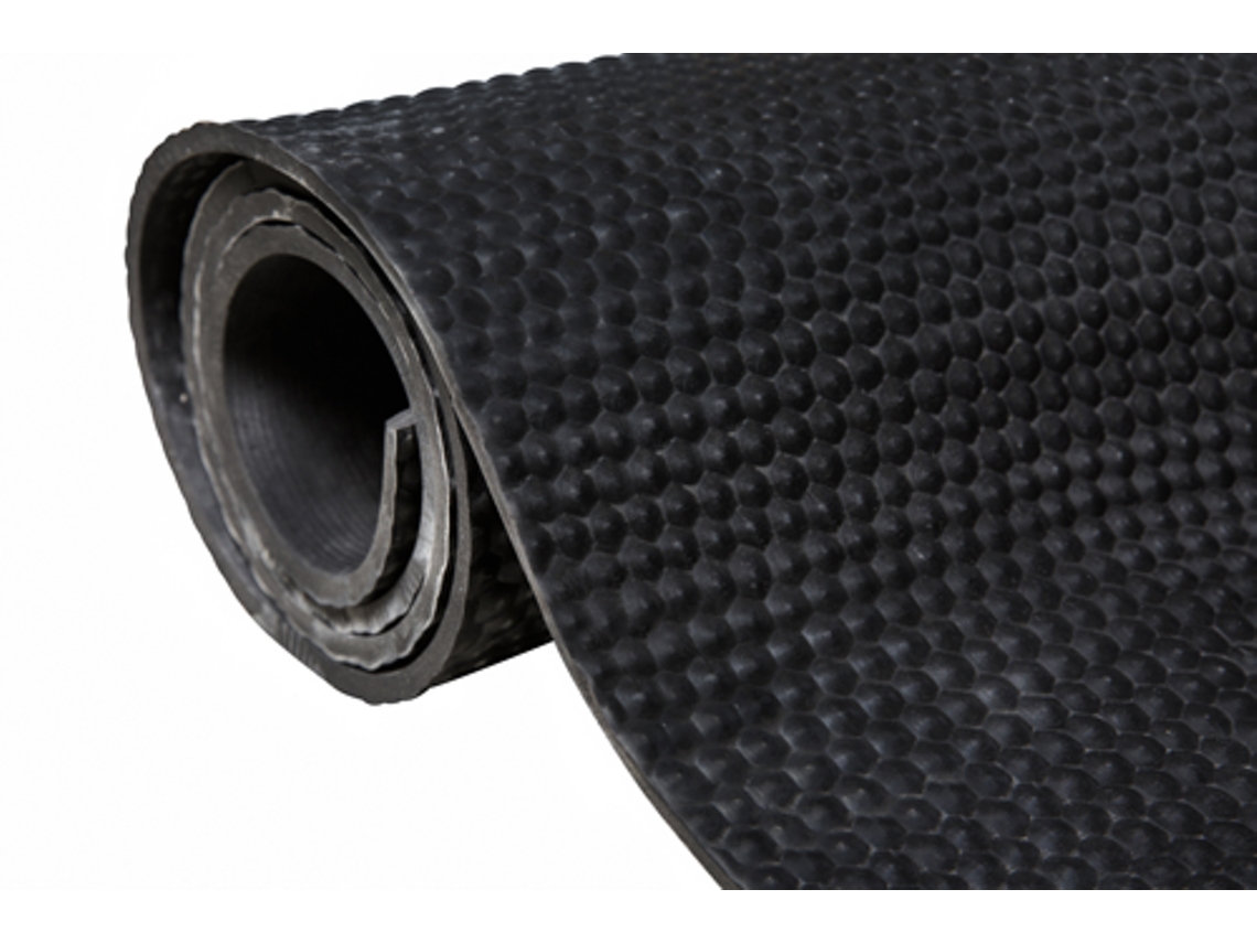 Alfombrilla de goma en rollo Golpe de martillo 10 mm - Ancho 250 cm - 10 metros IVOL