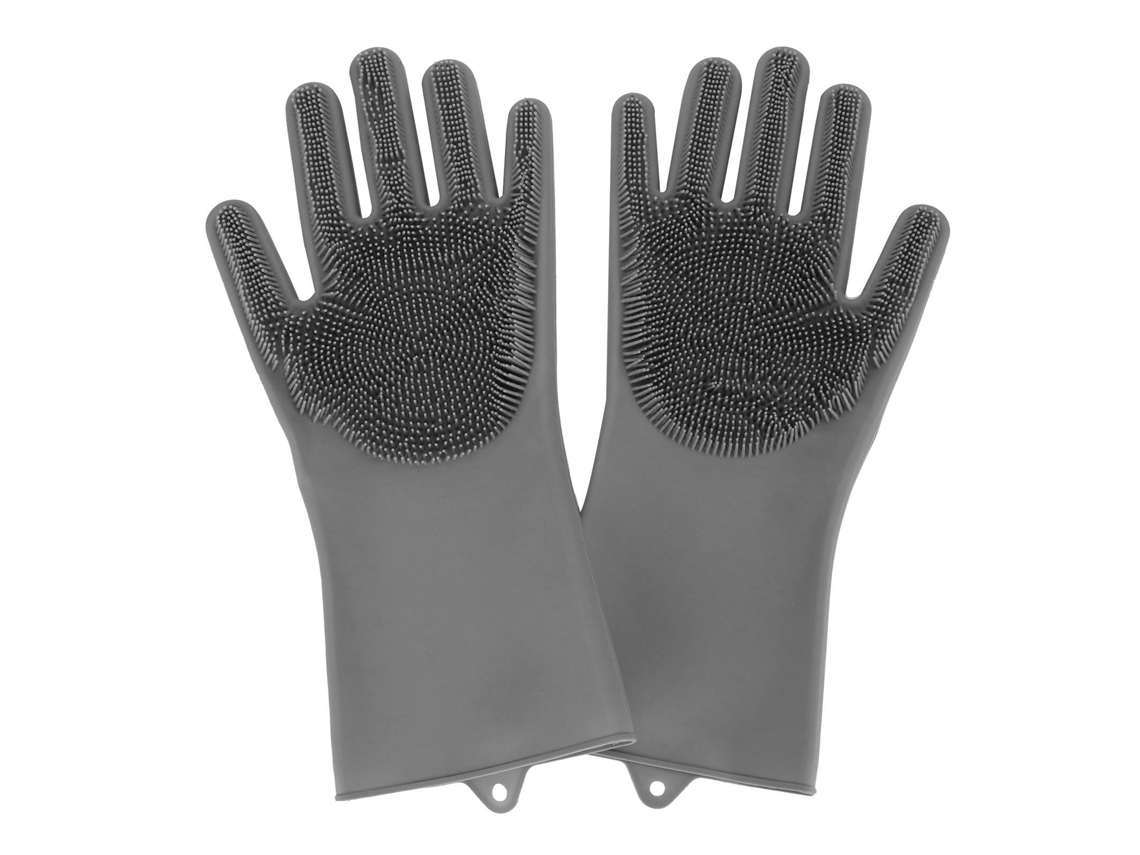 Baok-1 Par de guantes de silicona impermeables y antigrasa para lavar platos, ideales para la limpieza de la cocina y el hogar.