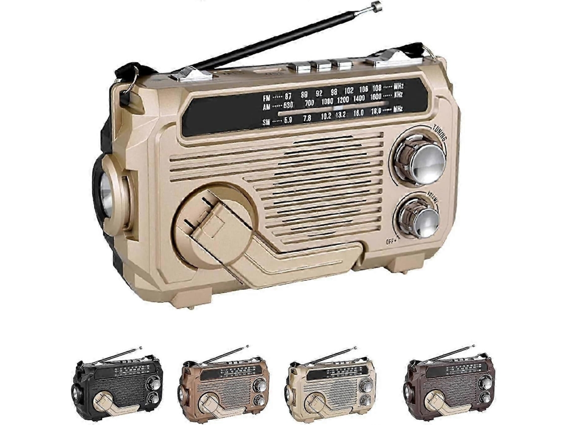 Radio solar GOKOCO Radivive con manivela de emergencia