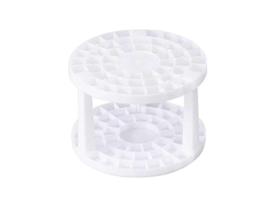 Soporte para brochas de maquillaje - blanco
