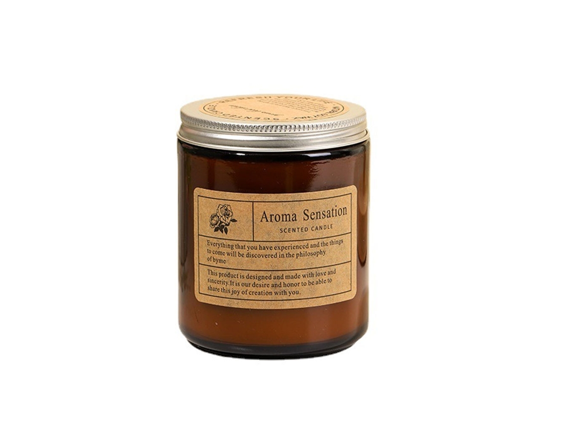 Vela de cera de soja premium con aceites esenciales