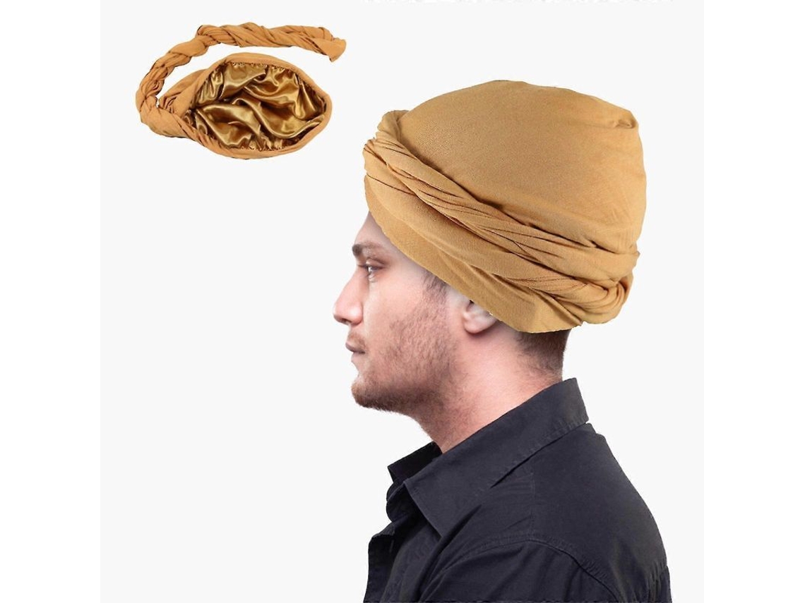 2026-fular Para Hombre Turbante Vintage Con Twist De Modo Elástico Y Seda Paño Para Cabeza