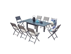 Conjunto de Refeição CONCEPT U Cualica Aluminio 8P Gris Oscuro