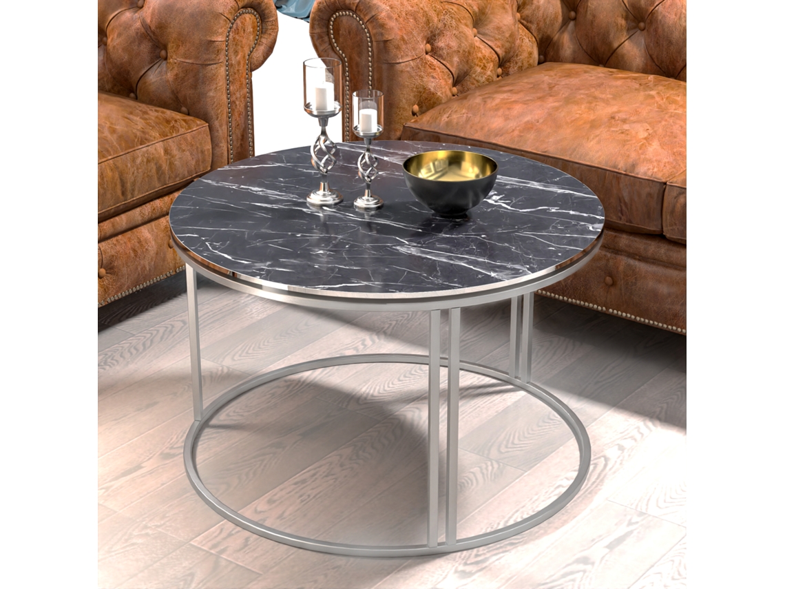 Mesa de Centro [EN.CASA] (50 x Ø 70 cm - Aglomerado - Multicolor)