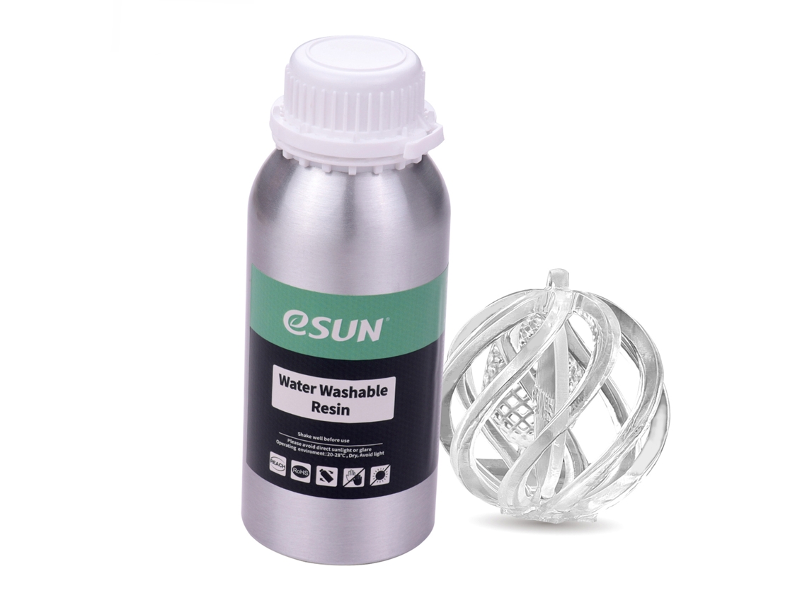 Resina Lavable Con Agua Para Impresoras 3d Lcd, Dureza 76d, 500 G, Compatible Con Creality Anycubic.
