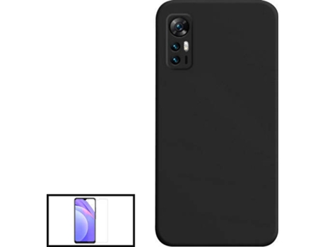 Kit Carcasa + Protector de Pantalla TCL 30+ Plus GIFT4ME Negro